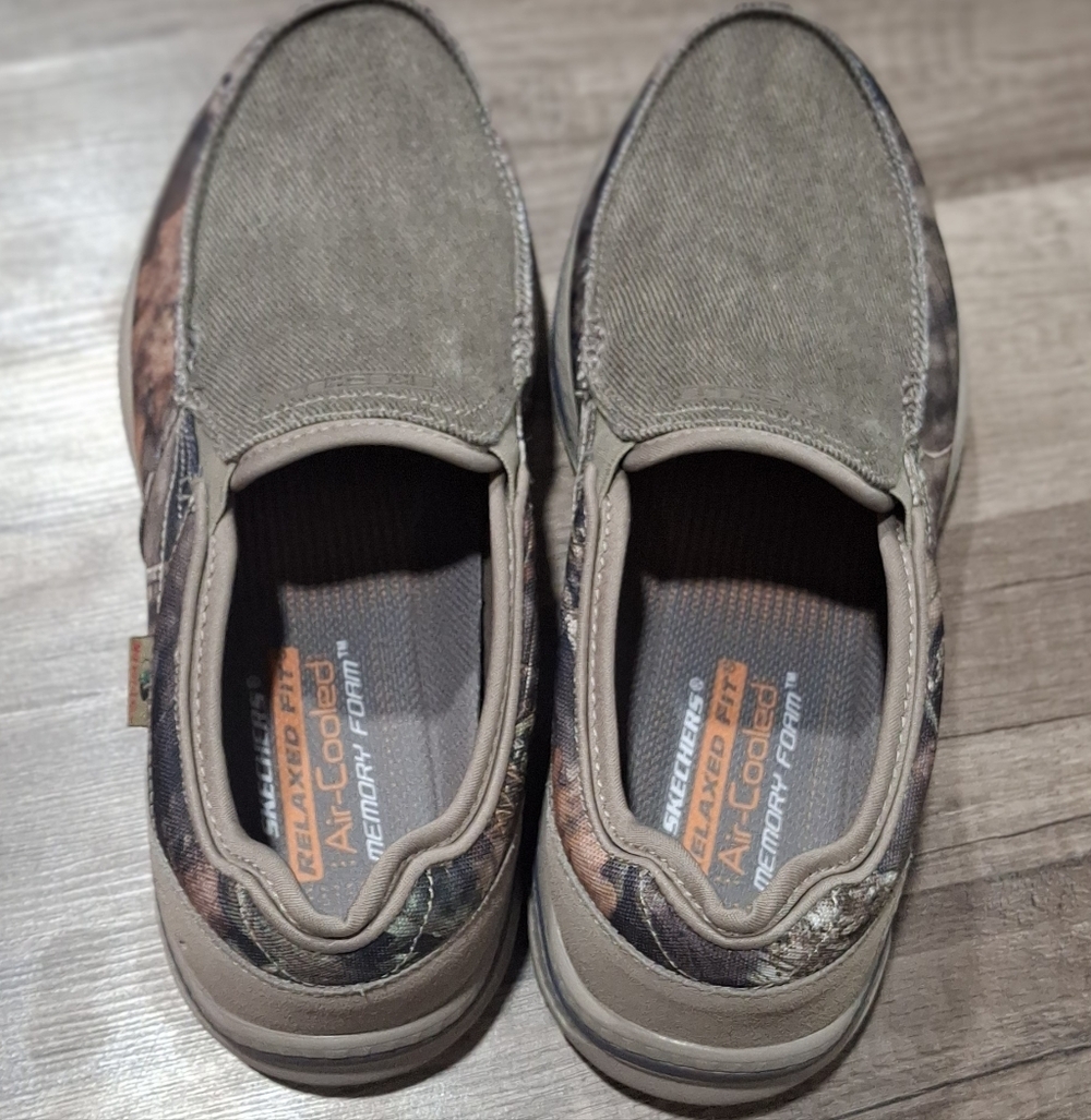 Skechers Men's Slip-On Shoes - Brown and Gray